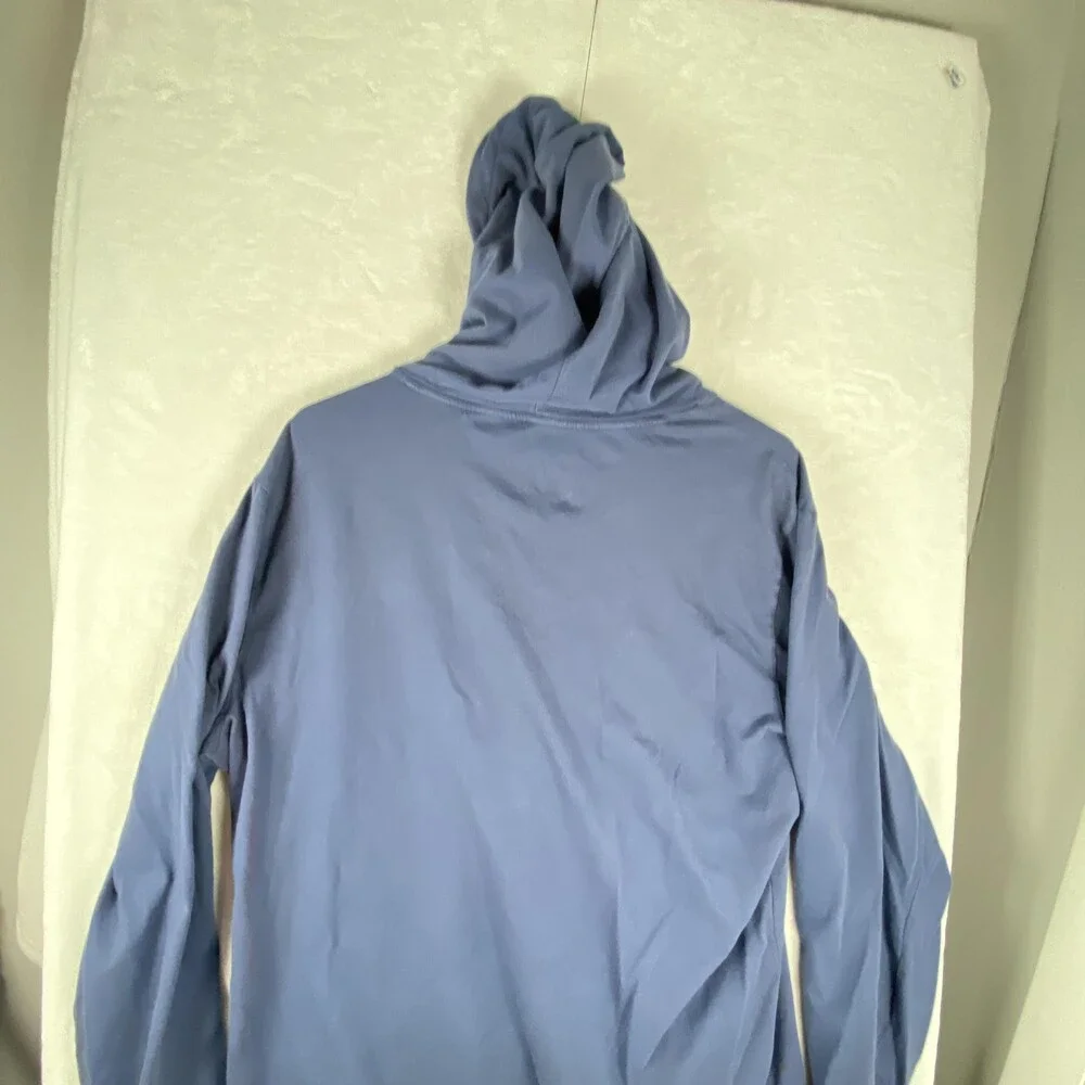 Polo Ralph Lauren Hoodie Mens Medium Blue Long Sleeve Lightweight Pullover Logo